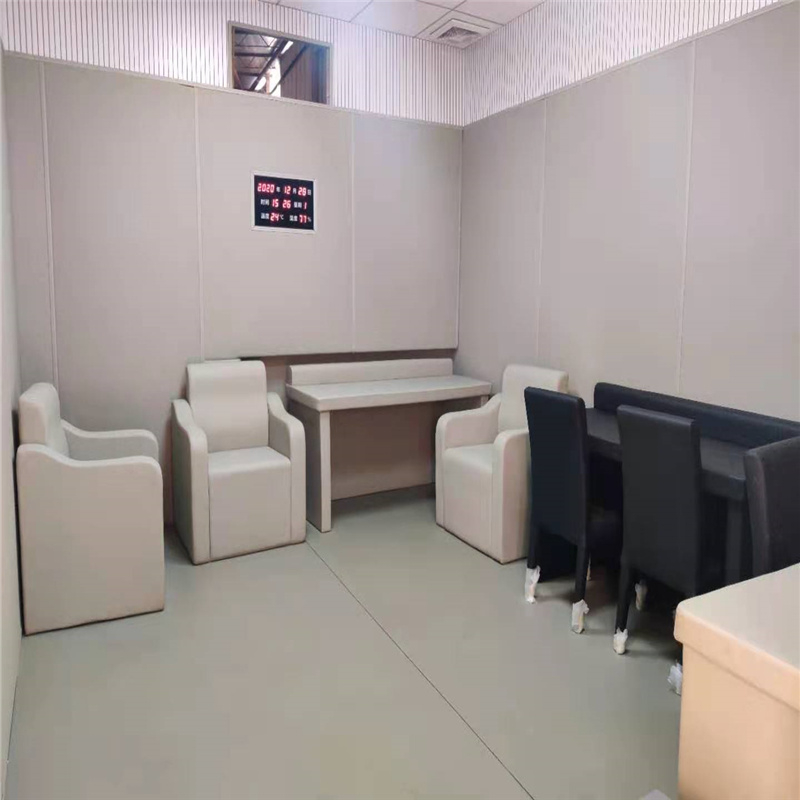 紀(jì)檢委 談話室 置留室防撞阻燃桌椅軟包